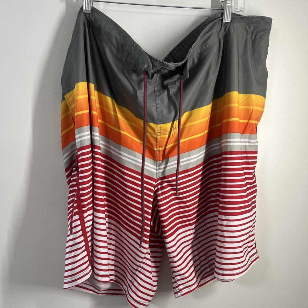 3x Men’s Swim Shorts Not Lined Drawstring Waist‎ Pocket George Brand